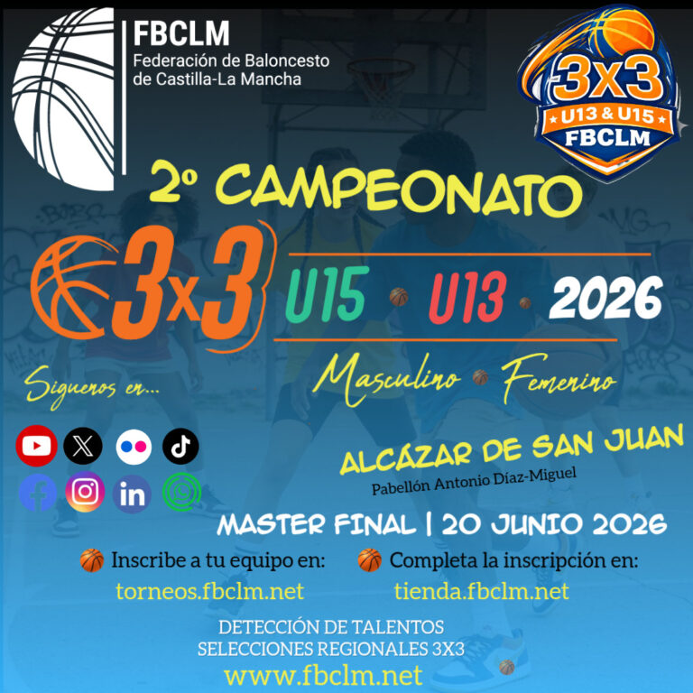 Alcázar de San Juan, sede de la fase final del 3×3 U13 y U15 de CLM