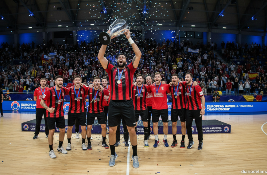 El manzanareño Rubén Marchán, campeón de Europa EHF con el Melsungen