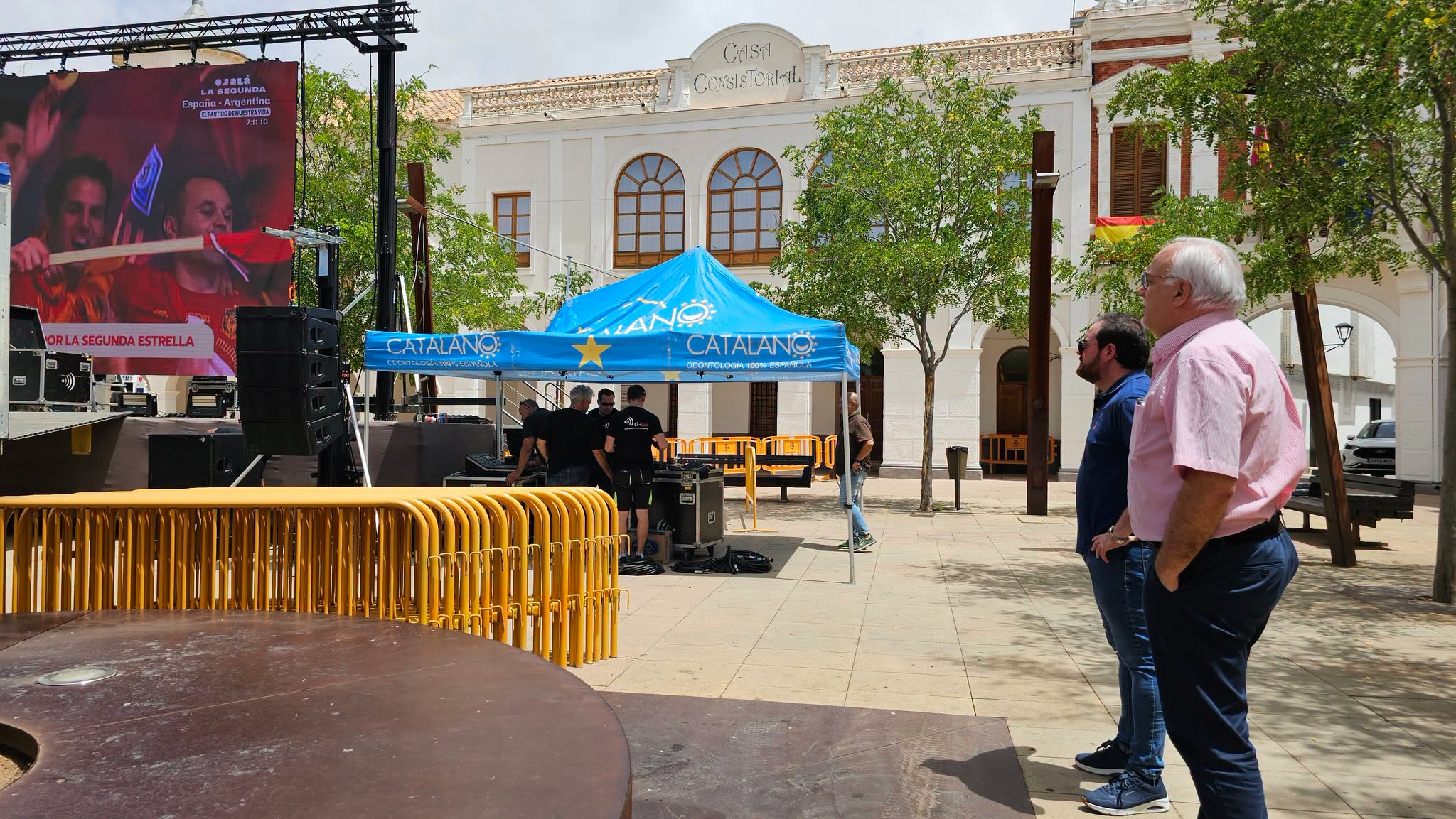 Todo Listo para la Emocionante Final del Mundial: Nueva Pantalla Gigante Pasó Pruebas de Imagen y Sonido Exitosamente!