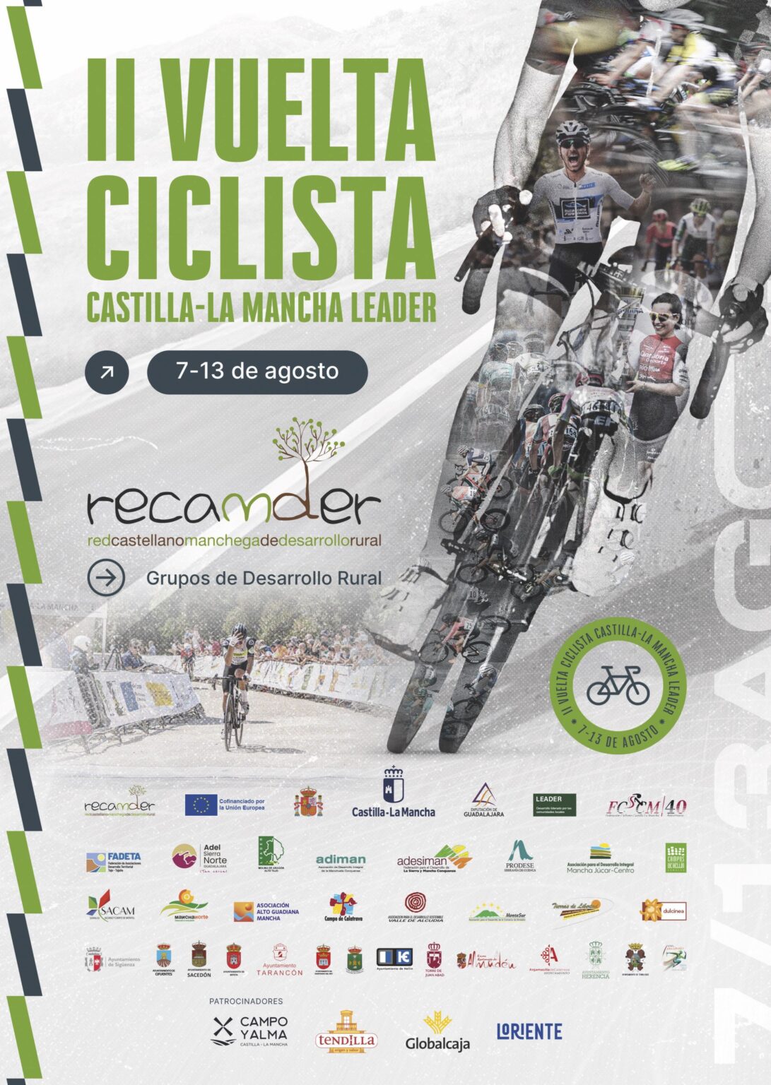 La II Vuelta Ciclista Castilla-La Mancha LEADER reunirá a 38 equipos y recorrerá más de 100 pueblos del medio rural