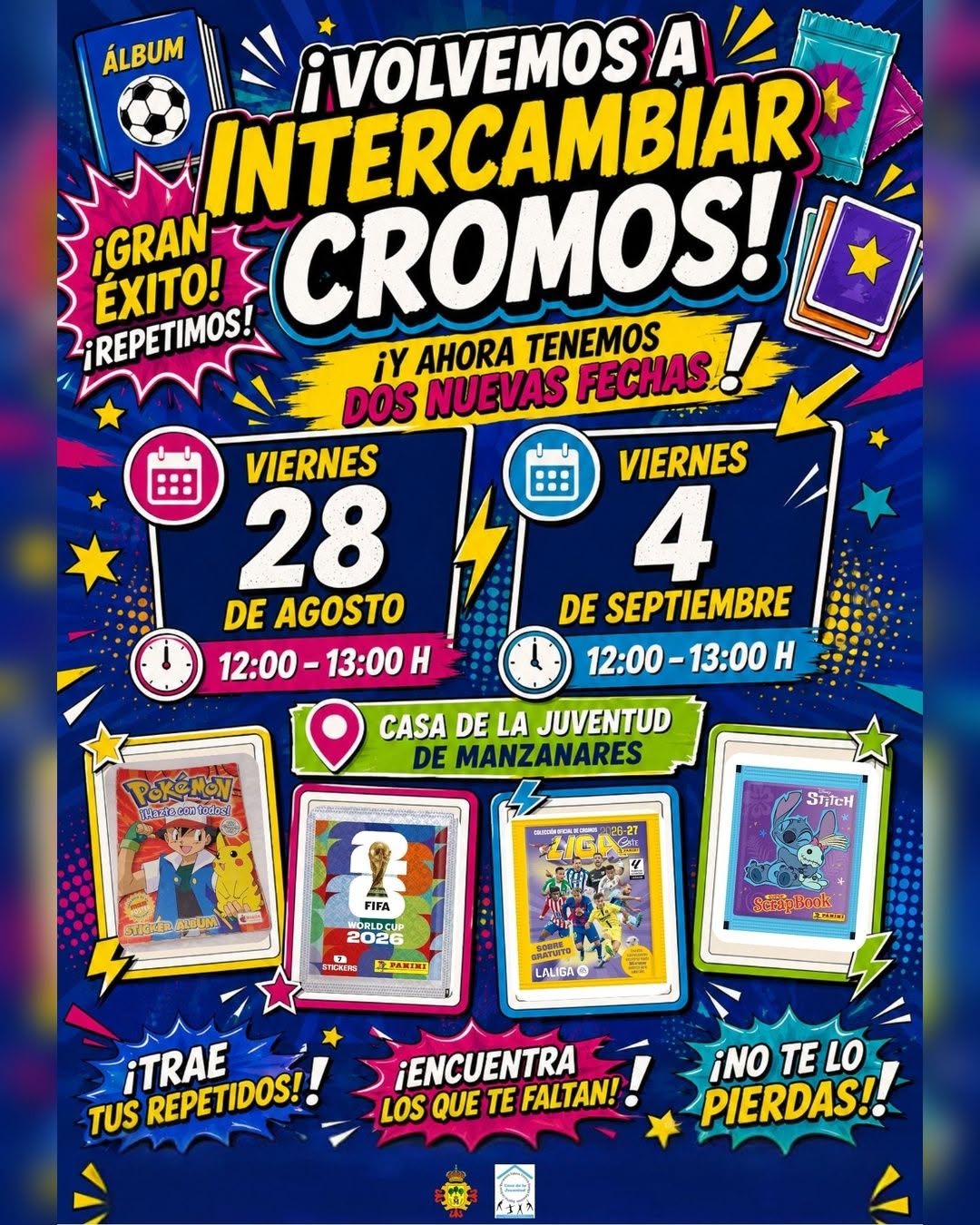 El Gran Regreso del Intercambio de Cromos: Anunciamos dos Nuevas Fechas tras el Éxito Anterior!