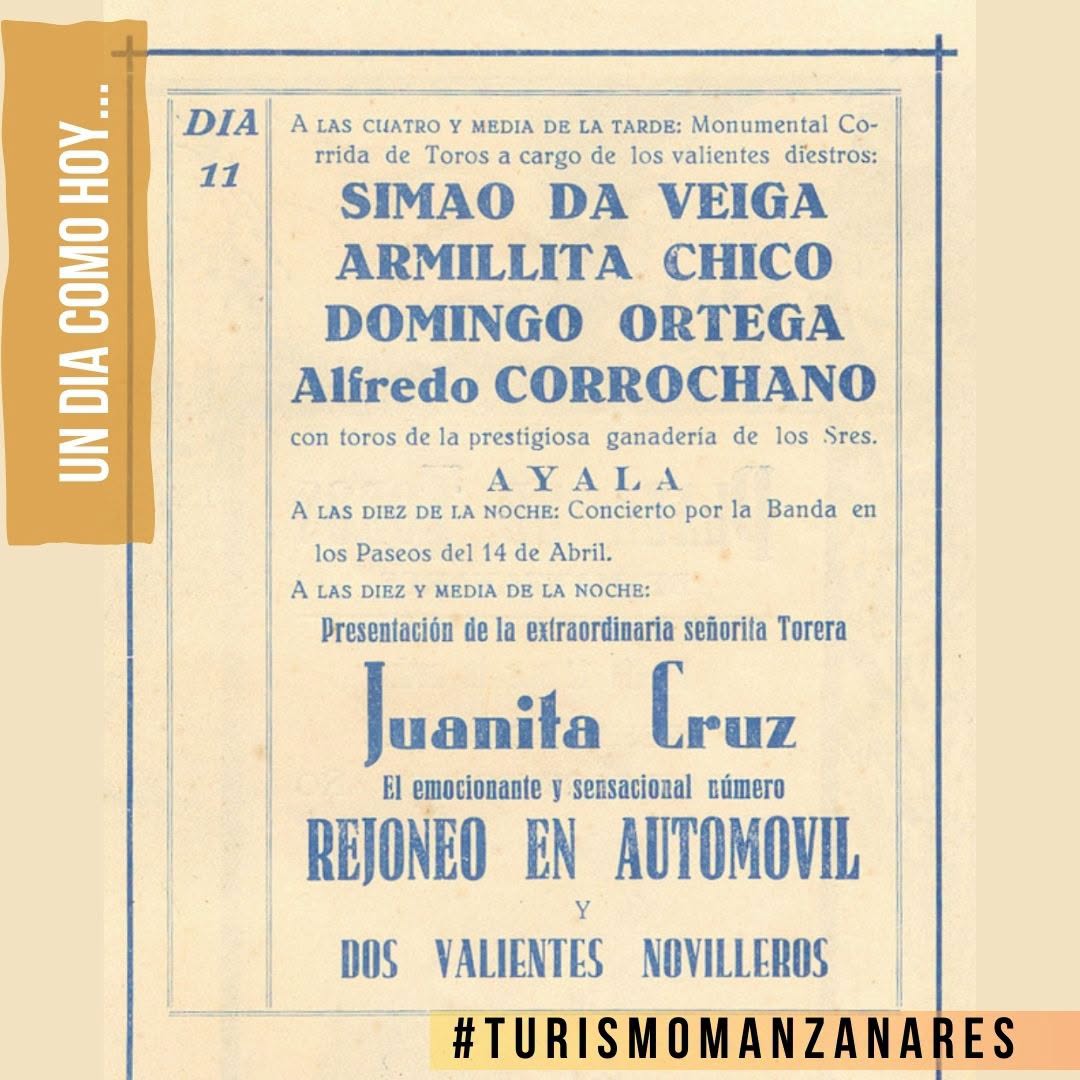 Ignacio Sánchez M… y la Feria Inolvidable del 11 de Agosto de 1934 en Manzanares: Un Momento Histórico
