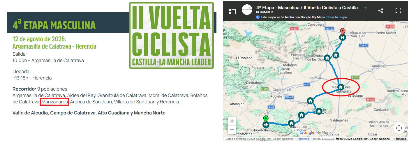La 4ª Etapa Masculina de la II Vuelta Ciclista Castilla-La Mancha Atraviesa Manzanares Hoy al Mediodía por la Avenida de …