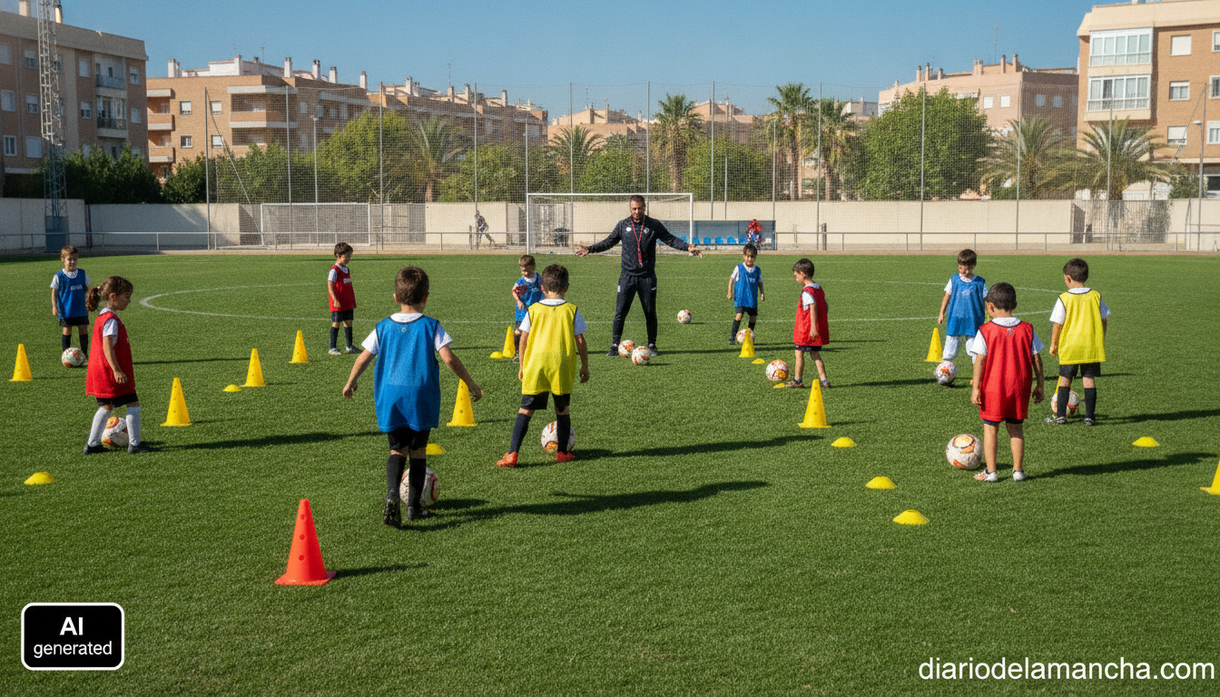 El Manzanares CF cierra su VI campus ‘Memorial Gonzalo Hilario’ con 40 niños