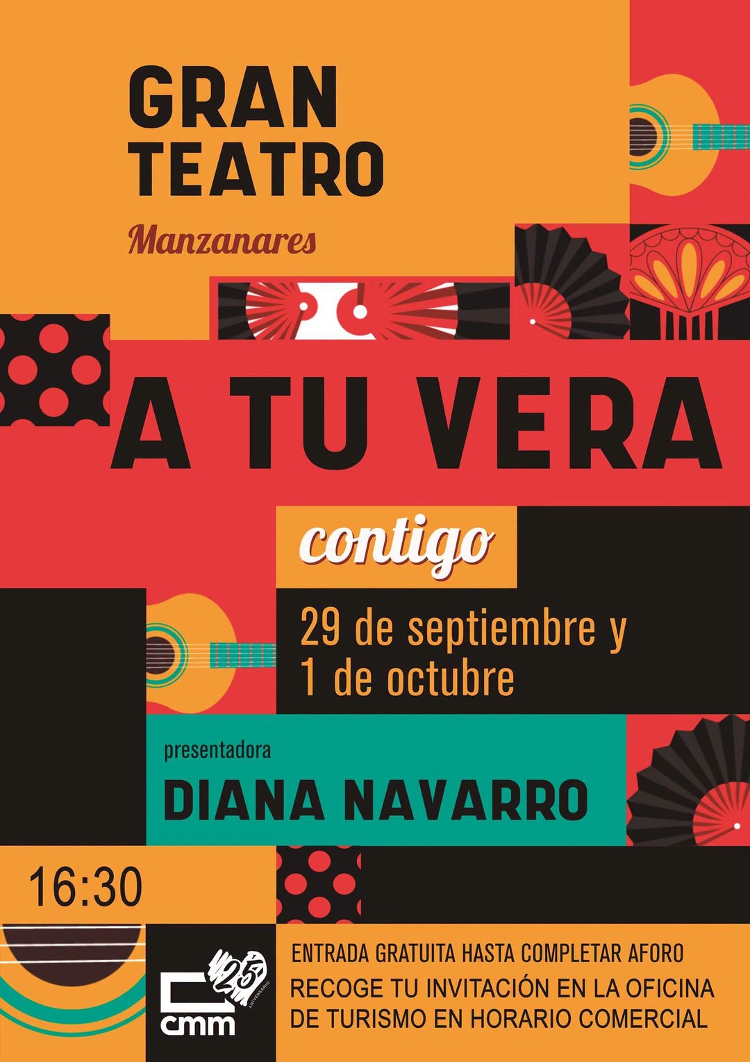Asiste a las Grabaciones del Programa ‘A Tu Vera Contigo’ en el Gran Teatro de Manzanares de Castilla-La Mancha Media, el 29 de Septiembre