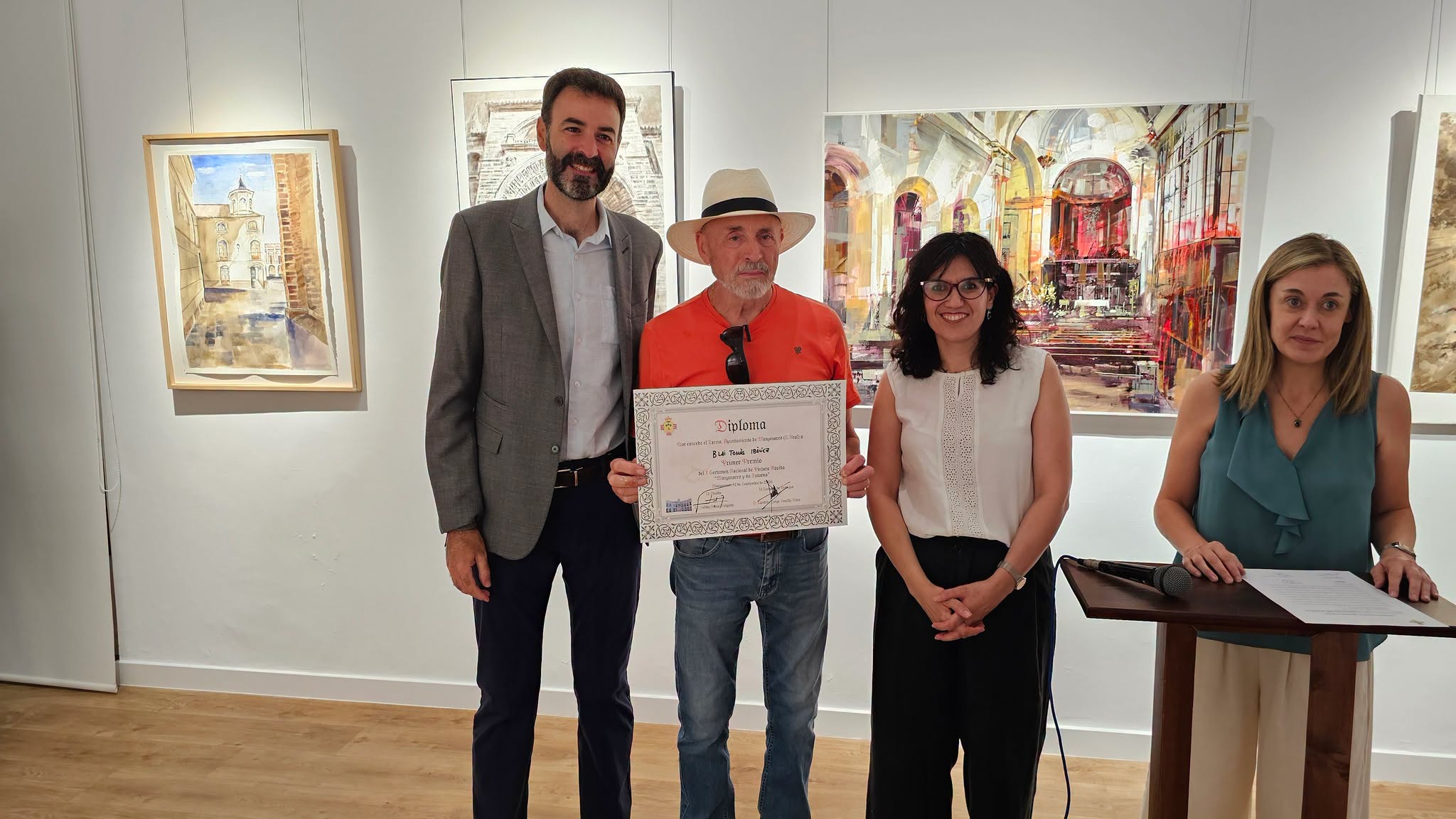 Blai Tomás Ibáñez, maestro del impresionismo cubista, se corona ganador del X Certamen de Pintura Rápida ‘Manzanares y su entorno’