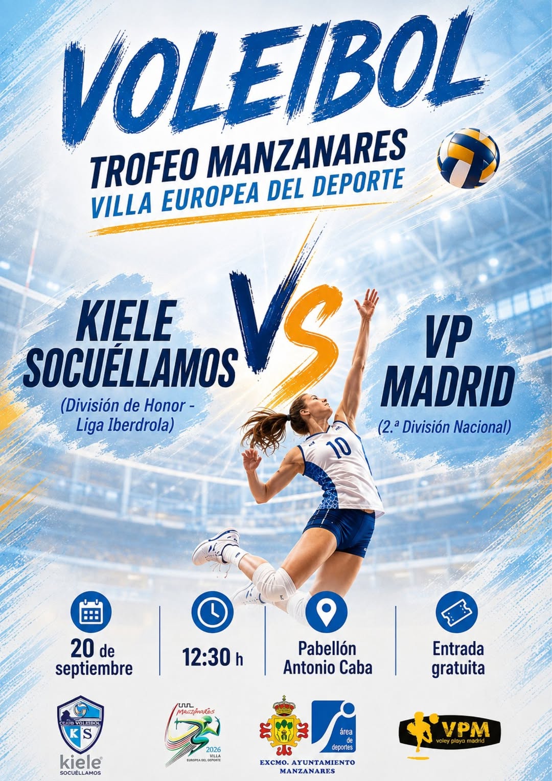 Domingo de Voleibol Femenino de Élite: Trofeo ‘Manzanares Villa Europea del Deporte’ en Juego