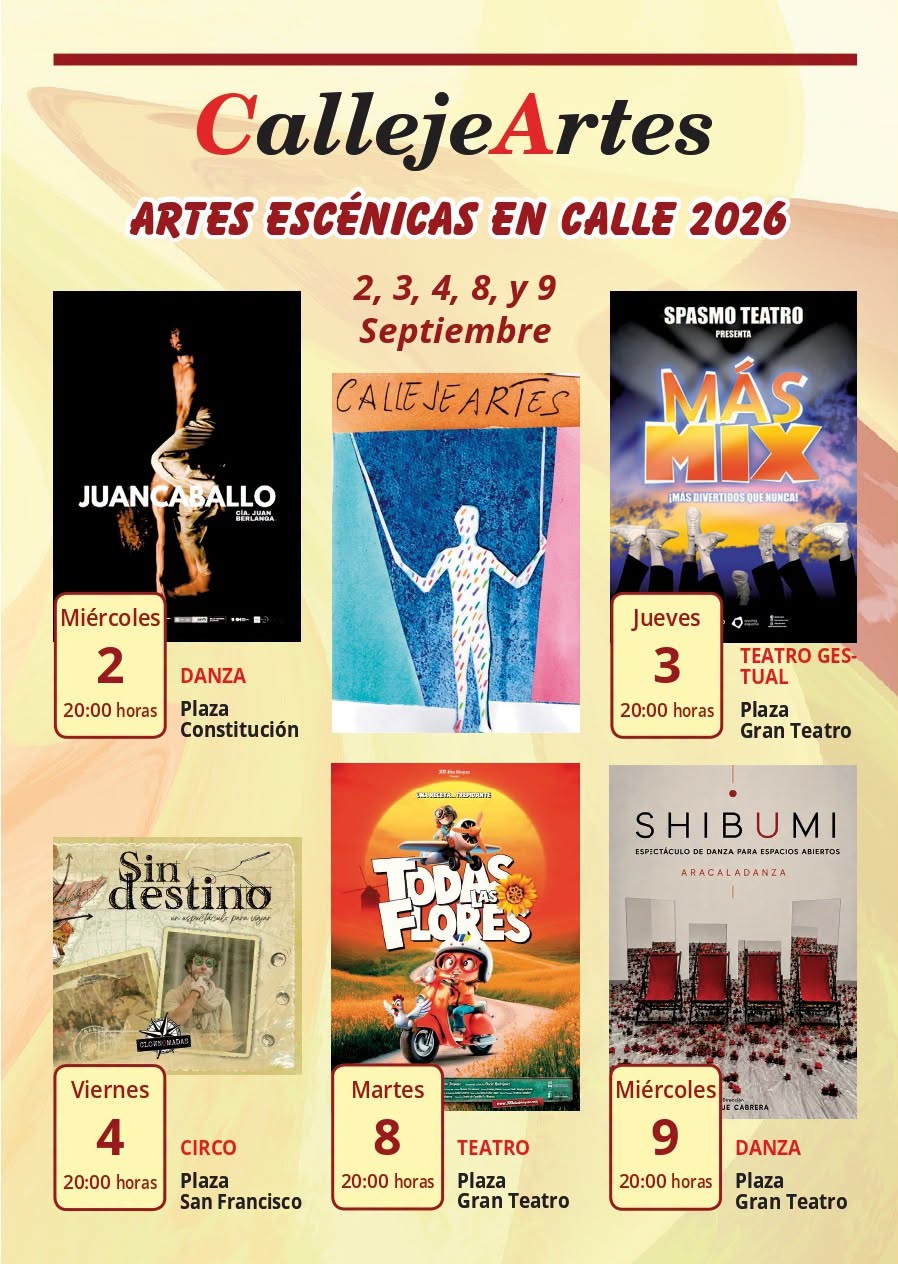 Inicio del Ciclo CallejeArtes hoy miércoles con la presentación gratuita al aire libre de ‘Juancaballo’