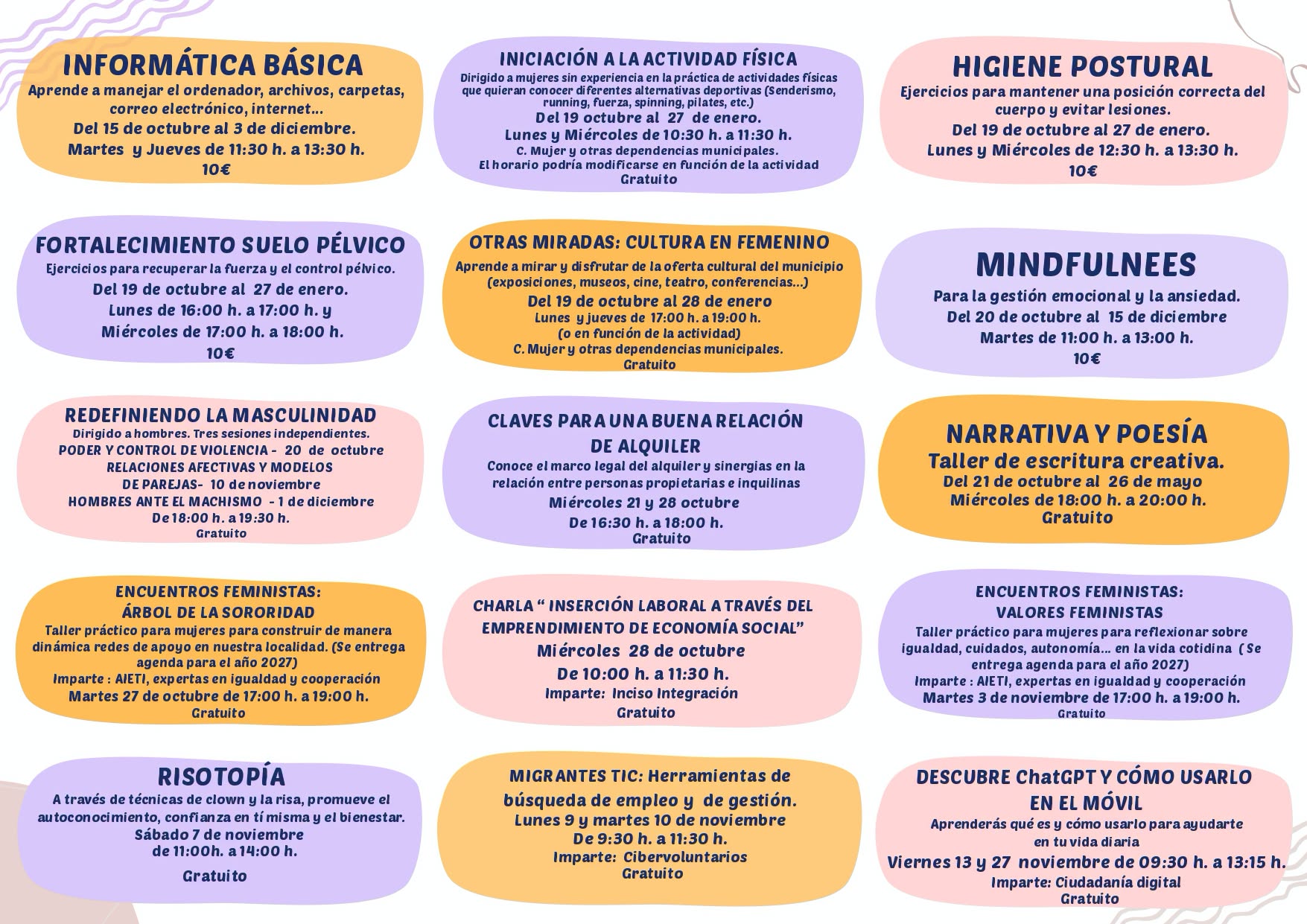 Introducción de ‘Encuentros Feministas’ Destaca en la Nueva Programación del Centro de la Mujer de Manzanares – Ciudad Real