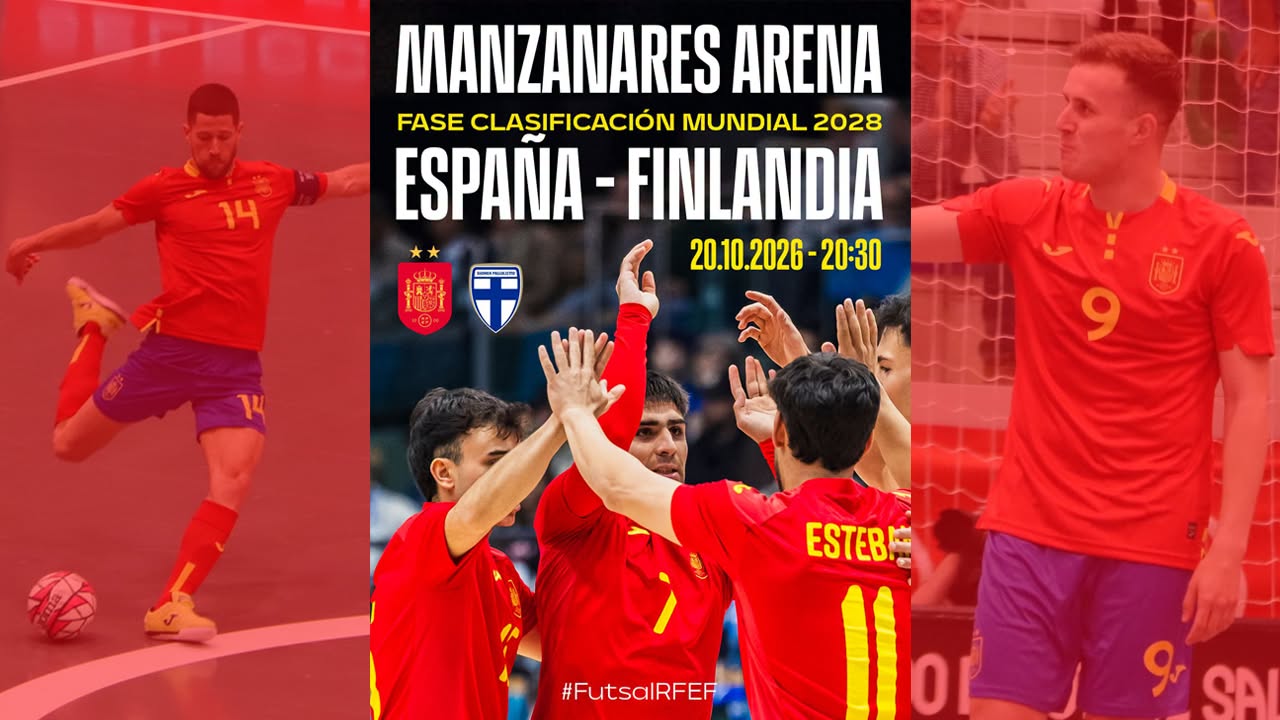 La Selección Española de Fútbol Sala Retoma el Juego en el Pabellón ‘Manzanares Arena’ el 20 de Octubre como Parte de la Villa Europea del Deporte 2026