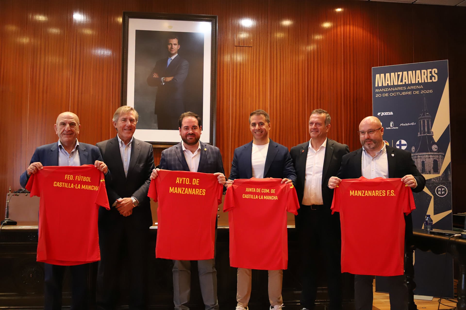Comienza la Jornada Mundial 2028 de la Selección Española Futsal RFEF en Manzanares con el Encuentro España-Finlandia